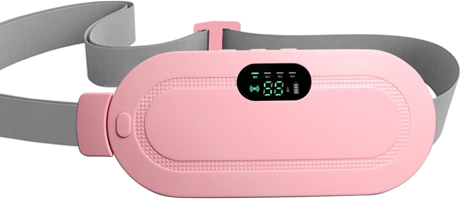 Electric Period Cramp Massager Vibrating Heating Belt