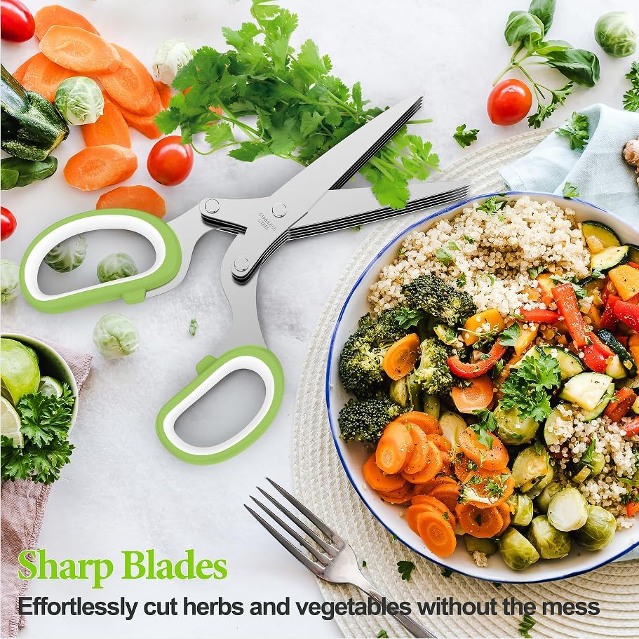 5 layer Multifunctional Stainless Steel Scissors