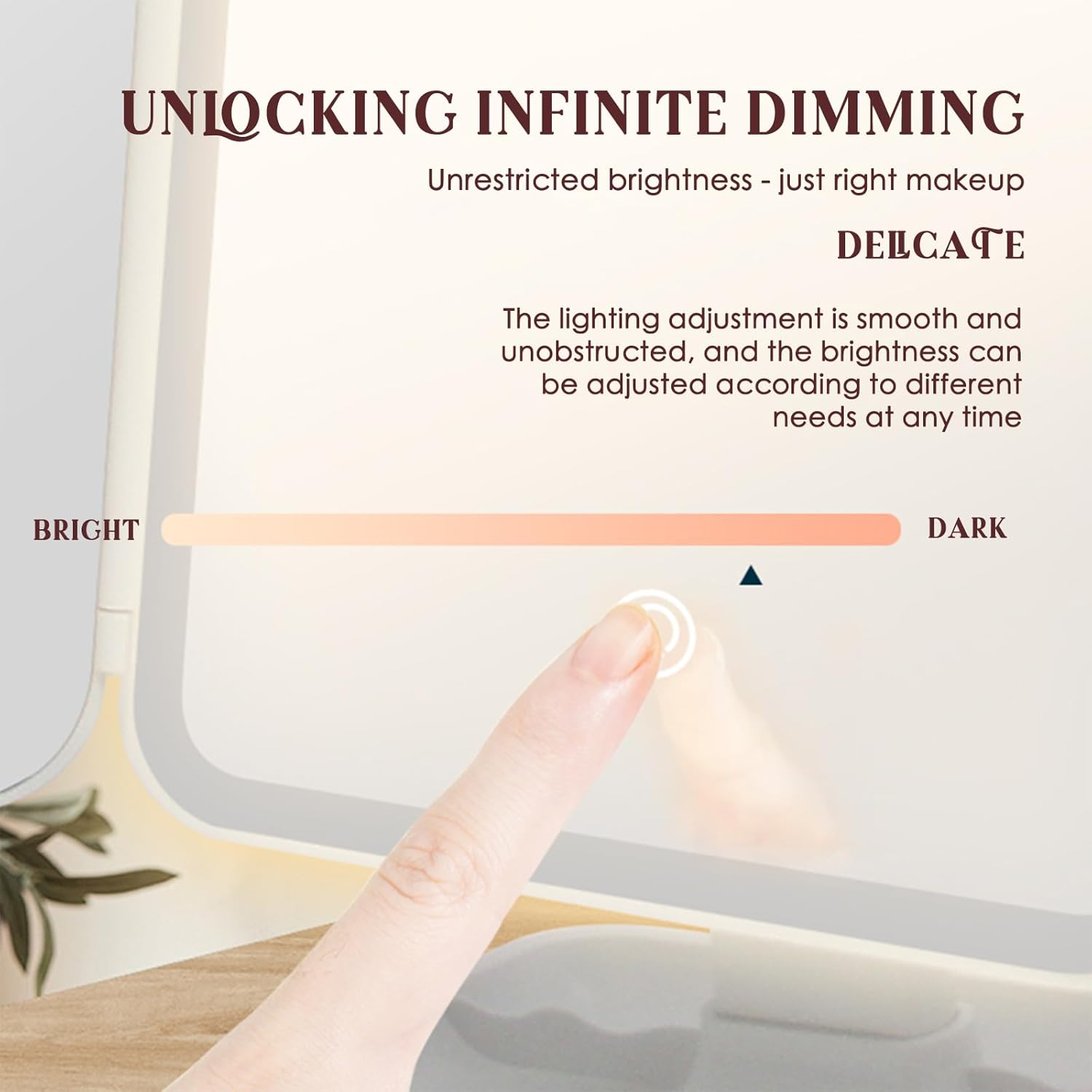 3 Folds Lighted Makeup Mirror