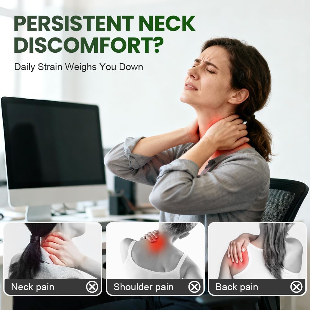 Portable, Bionic Heated Neck and Back Massager
